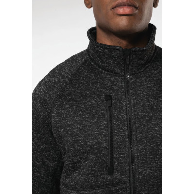 Men's full zip heather jacket
